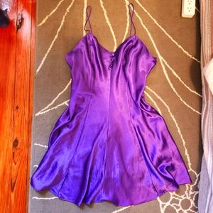Vintage 90s Inner Most Royal Purple Womens Large Night Dress Lingerie